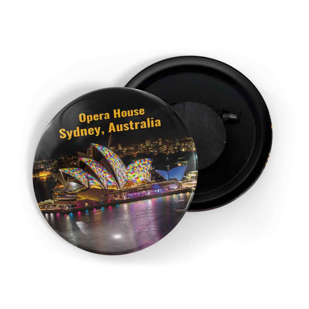 dhcrafts Fridge Magnet Multicolor Famous Tourist Place Opera House Sydney Australia D2 Glossy Finish Design Pack of 1